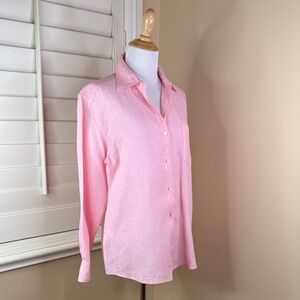 Tommy Bahama Soft Pink Linen Button-Down Shirt